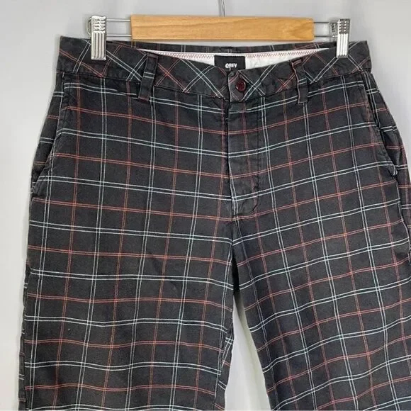 Obey Plaid Windowpane Shorts - Picture 5 of 8